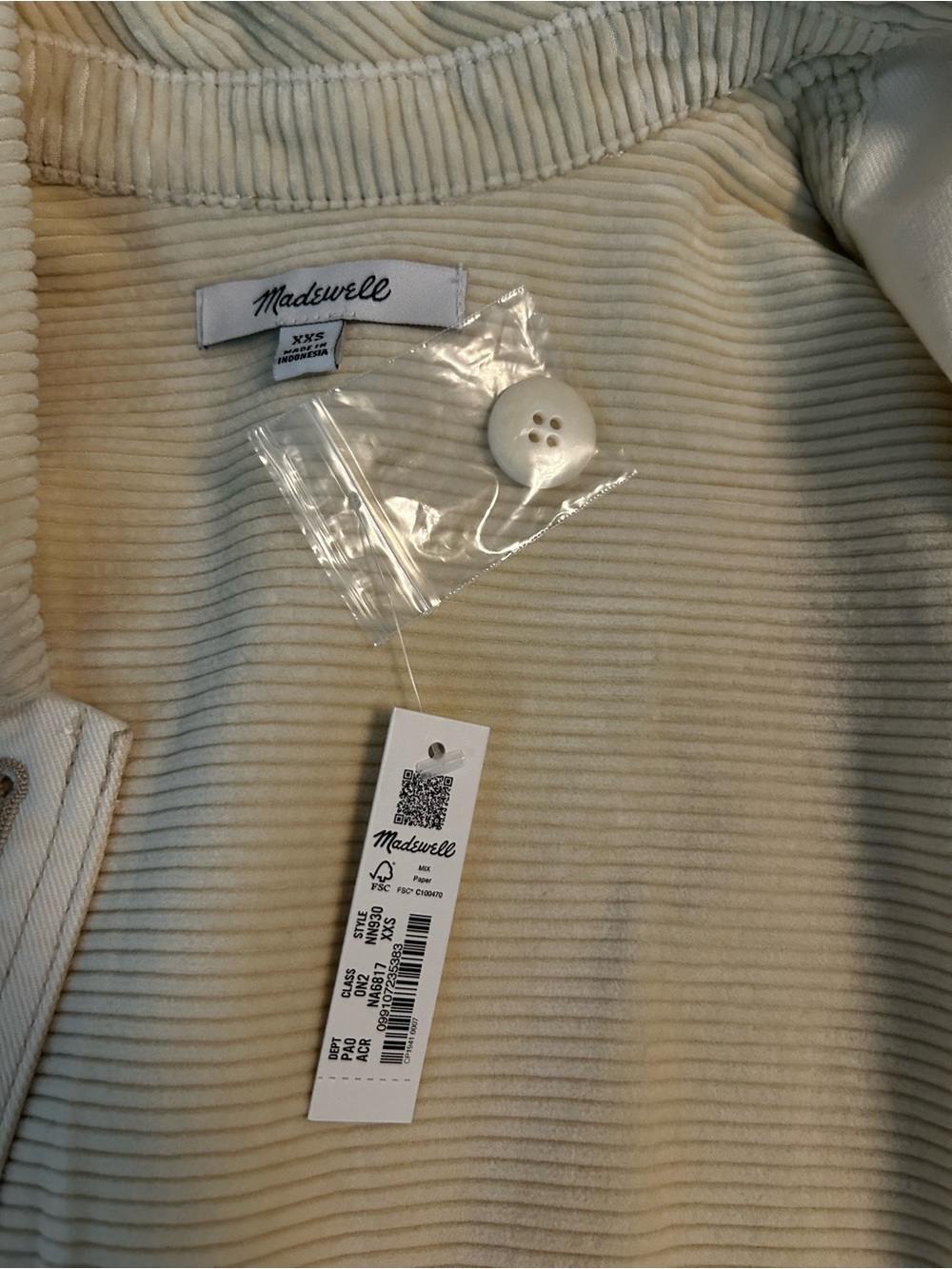 Madewell Cream Button-Front Utility Jacket - Picture 4 of 8